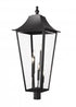 Z-Lite Gannon 5 Light Outdoor Post Mount Fixture in Black Finish Model: 5008PHXXLR-BK
