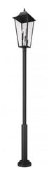Z-Lite Gannon 5 Light Outdoor Post Mounted Fixture in Black Finish Model: 5008PHXXLR-5010P-BK