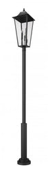 Z-Lite Gannon 5 Light Outdoor Post Mounted Fixture in Black Finish Model: 5008PHXXLR-5010P-BK