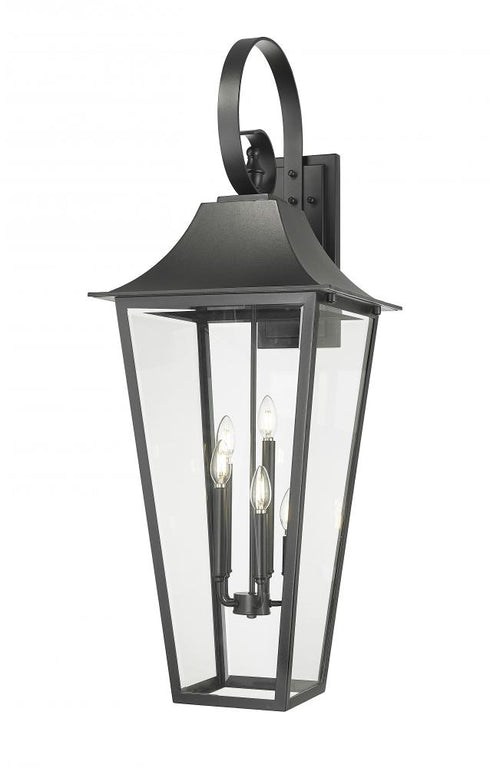 Z-Lite Gannon 5 Light Outdoor Wall Light in Black Finish Model: 5008XXL-BK