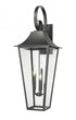 Z-Lite Gannon 5 Light Outdoor Wall Light in Black Finish Model: 5008XXL-BK