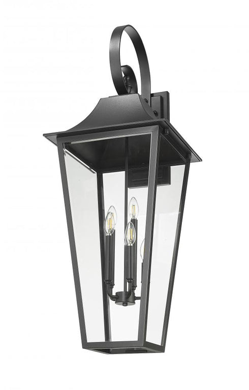 Z-Lite Gannon 5 Light Outdoor Wall Light in Black Finish Model: 5008XXL-BK