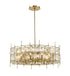 Z-Lite Garroway 9 Light Chandelier in Aged Brass Finish Model: 4007-32AGBR