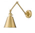 Z-Lite Gayson 1 Light Wall Sconce in Brushed Nickel Finish Model: 349S-BN