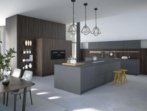 Z-Lite Geo 1 Light Pendant in Matte Black + Chrome Finish Model: 918MP-MB-CH