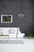 Z-Lite Geo 5 Light Chandelier in Matte Black + Chrome Finish Model: 918-18MB-CH