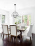 Z-Lite Geo 6 Light Chandelier in Matte Black + Chrome Finish Model: 918-22MB-CH