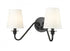 Z-Lite Gianna 2 Light Wall Sconce in Matte Black Finish Model: 7509-2S-MB