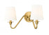 Z-Lite Gianna 2 Light Wall Sconce in Matte Black Finish Model: 7509-2S-MB