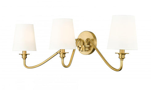 Z-Lite Gianna 3 Light Wall Sconce in Matte Black Finish Model: 7509-3S-MB