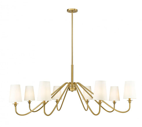 Z-Lite Gianna 8 Light Chandelier in Matte Black Finish Model: 7509-8-60MB