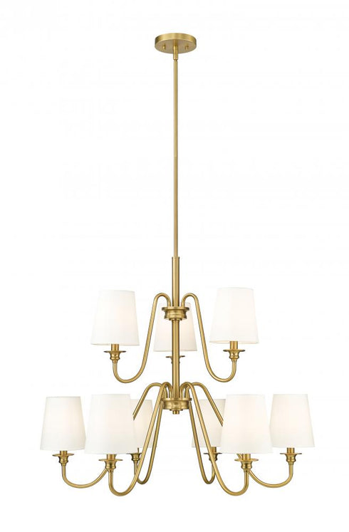 Z-Lite Gianna 9 Light Chandelier in Matte Black Finish Model: 7509-9-32MB