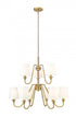 Z-Lite Gianna 9 Light Chandelier in Matte Black Finish Model: 7509-9-32MB