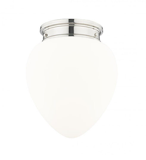 Z-Lite Gideon 1 Light Flush Mount in Brushed Nickel Finish Model: 1945F12-BN