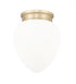 Z-Lite Gideon 1 Light Flush Mount in Brushed Nickel Finish Model: 1945F12-BN