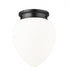 Z-Lite Gideon 1 Light Flush Mount in Brushed Nickel Finish Model: 1945F12-BN