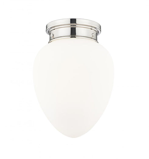 Z-Lite Gideon 1 Light Flush Mount in Brushed Nickel Finish Model: 1945F9-BN