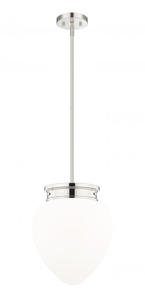 Z-Lite Gideon 1 Light Pendant in Brushed Nickel Finish Model: 1945P12-BN