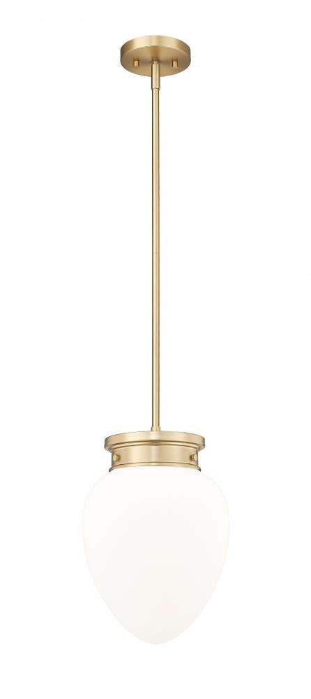 Z-Lite Gideon 1 Light Pendant in Brushed Nickel Finish Model: 1945P9-BN