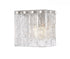 Z-Lite Glacier 1 Light Wall Sconce in Brushed Nickel Finish Model: 1943-1S-BN
