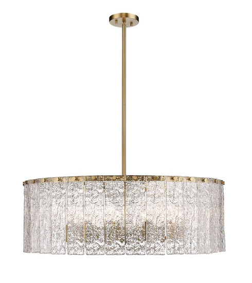 Z-Lite Glacier 12 Light Chandelier in Matte Black Finish Model: 1943P32-MB