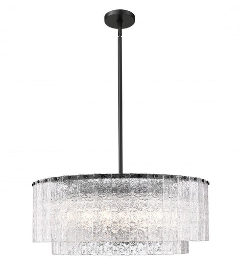 Z-Lite Glacier 12 Light Pendant in Matte Black Finish Model: 1943P32-2-MB
