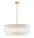 Z-Lite Glacier 12 Light Pendant in Matte Black Finish Model: 1943P32-2-MB