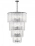 Z-Lite Glacier 18 Light Chandelier in Matte Black Finish Model: 1943-48MB