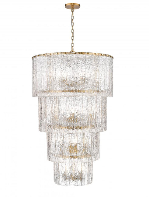 Z-Lite Glacier 18 Light Chandelier in Matte Black Finish Model: 1943-48MB