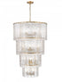 Z-Lite Glacier 18 Light Chandelier in Matte Black Finish Model: 1943-48MB