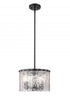 Z-Lite Glacier 3 Light Pendant in Matte Black Finish Model: 1943P12-MB