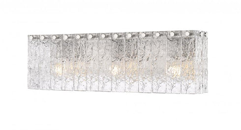 Z-Lite Glacier 3 Light Vanity in Brushed Nickel Finish Model: 1943-3V-BN