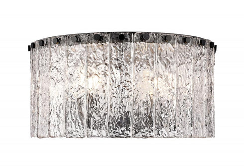Z-Lite Glacier 5 Light Flush Mount in Matte Black Finish Model: 1943F16-MB