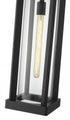Z-Lite Glenwood 1 Light Outdoor Chain Mount Ceiling Fixture in Black Finish Model: 586CHB-BK