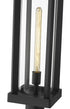 Z-Lite Glenwood 1 Light Outdoor Pier Mounted Fixture in Black Finish Model: 586PHBR-533PM-BK