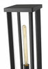 Z-Lite Glenwood 1 Light Outdoor Pier Mounted Fixture in Black Finish Model: 586PHBR-553PM-BK