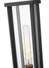 Z-Lite Glenwood 1 Light Outdoor Pier Mounted Fixture in Black Finish Model: 586PHMR-533PM-BK