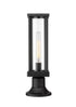 Z-Lite Glenwood 1 Light Outdoor Pier Mounted Fixture in Black Finish Model: 586PHMR-553PM-BK