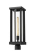 Z-Lite Glenwood 1 Light Outdoor Post Mount Fixture in Black Finish Model: 586PHBR-BK