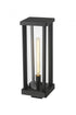 Z-Lite Glenwood 1 Light Outdoor Post Mount Fixture in Black Finish Model: 586PHBS-BK