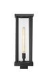 Z-Lite Glenwood 1 Light Outdoor Post Mount Fixture in Black Finish Model: 586PHBS-BK