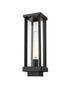 Z-Lite Glenwood 1 Light Outdoor Post Mount Fixture in Black Finish Model: 586PHMS-BK
