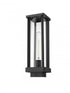 Z-Lite Glenwood 1 Light Outdoor Post Mount Fixture in Black Finish Model: 586PHMS-BK