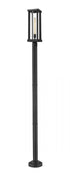 Z-Lite Glenwood 1 Light Outdoor Post Mounted Fixture in Black Finish Model: 586PHBR-567P-BK