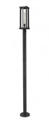 Z-Lite Glenwood 1 Light Outdoor Post Mounted Fixture in Black Finish Model: 586PHBR-567P-BK