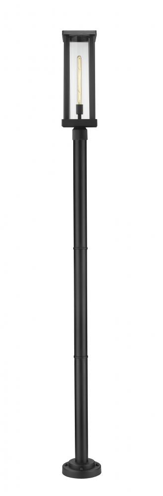 Z-Lite Glenwood 1 Light Outdoor Post Mounted Fixture in Black Finish Model: 586PHBR-567P-BK