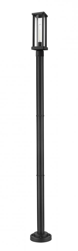 Z-Lite Glenwood 1 Light Outdoor Post Mounted Fixture in Black Finish Model: 586PHMR-567P-BK