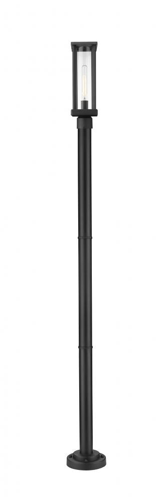 Z-Lite Glenwood 1 Light Outdoor Post Mounted Fixture in Black Finish Model: 586PHMR-567P-BK