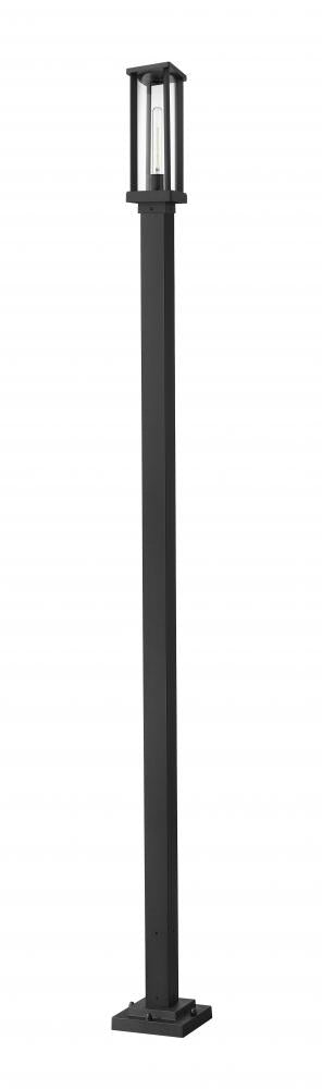 Z-Lite Glenwood 1 Light Outdoor Post Mounted Fixture in Black Finish Model: 586PHMS-536P-BK