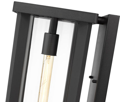 Z-Lite Glenwood 1 Light Outdoor Wall Light in Black Finish Model: 586B-BK